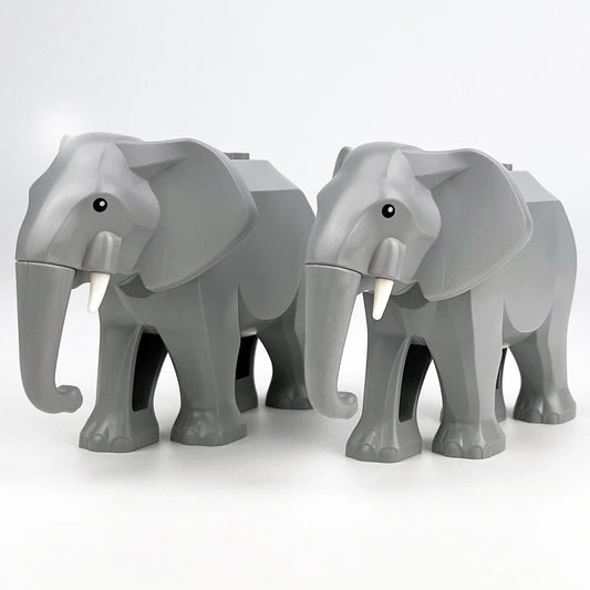 MOC Elephant Building Blocks Animals Bricks Toys Kids Gift