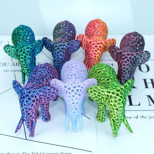 3D Printed 4-inch Lattice Elephant