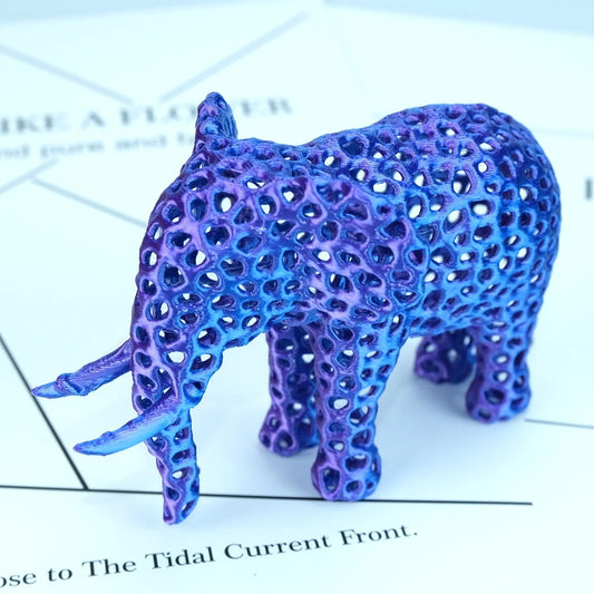 3D Printed 4-inch Lattice Elephant