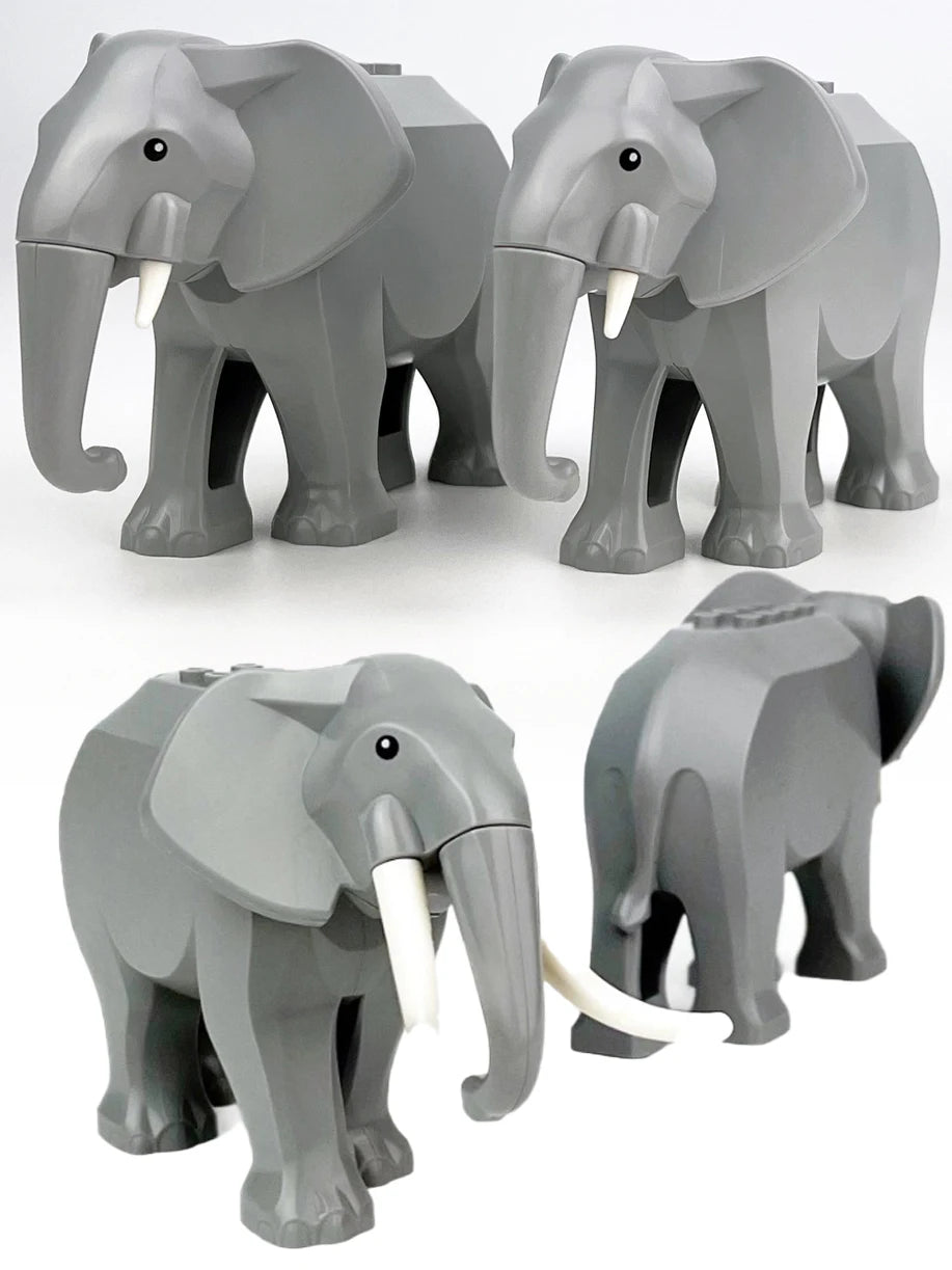 MOC Elephant Building Blocks Animals Bricks Toys Kids Gift