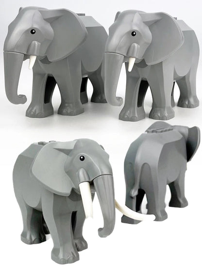 MOC Elephant Building Blocks Animals Bricks Toys Kids Gift