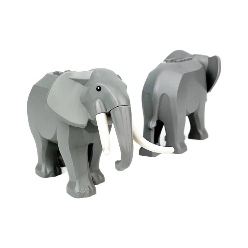 MOC Elephant Building Blocks Animals Bricks Toys Kids Gift